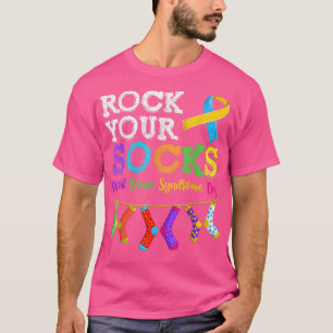 Men Women Kid Down Syndrome Awareness Shirt, Rock  T-Shirt