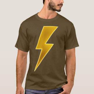 Men Women Kids Cool Yellow Lightning Bolt Print T-Shirt