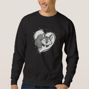 Men Women Kids Fox Heart Animal Furry 3 Sweatshirt
