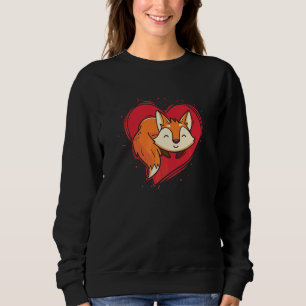 Men Women Kids Fox Heart Animal Furry 4 Sweatshirt