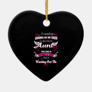 Men Women Loss Aunt In Loving Memorial My Aunt Ceramic Tree Decoration