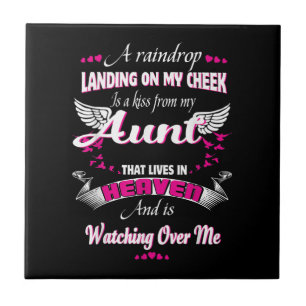 Men Women Loss Aunt In Loving Memorial My Aunt Tile
