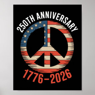 Men Women Patriotic History 1776 2026 250th Usa An Poster