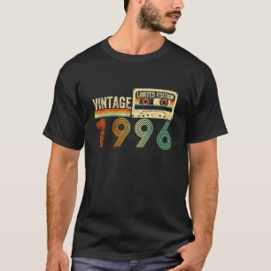 Men Women Vintage Present Funny Gifts Born in 1996 T-Shirt