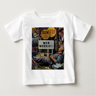 Men Working Baby T-Shirt