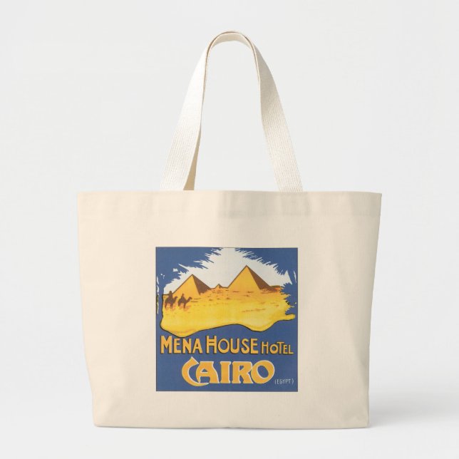 Mena House Hotel Large Tote Bag (Front)