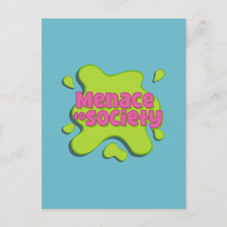 Menace to Society Splat Invitation Postcard