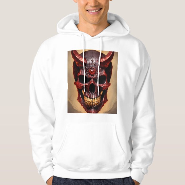 Menacing Death Metal Band Mascot T-Shirt – Ferocio Hoodie (Front)