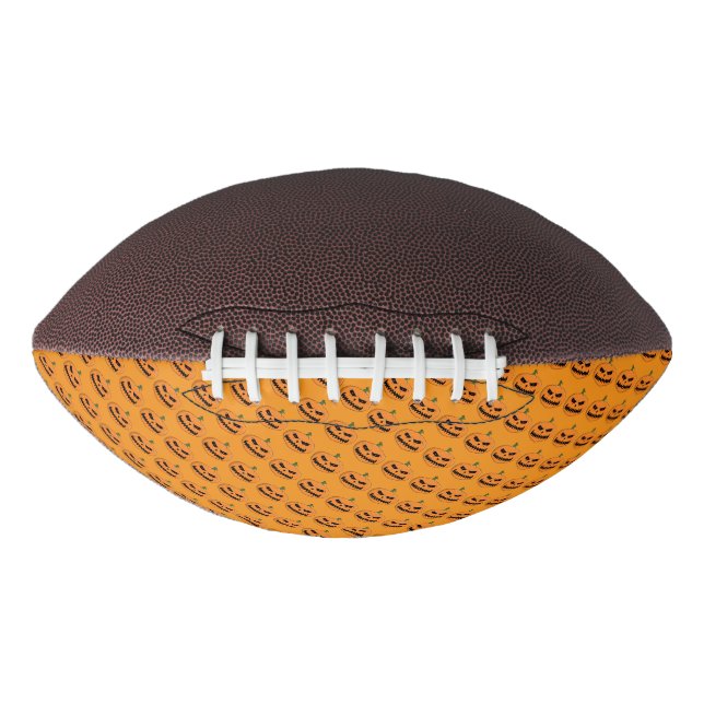 Menacing Jack O'Lantern Halloween Football (Front)