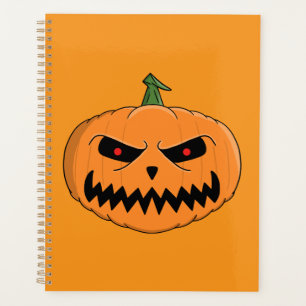 Menacing Jack O'Lantern Halloween Planner
