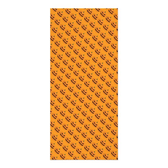 Menacing Jack O'Lantern Halloween Rack Card (Front)