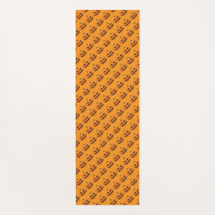 Menacing Jack O'Lantern Halloween Yoga Mat