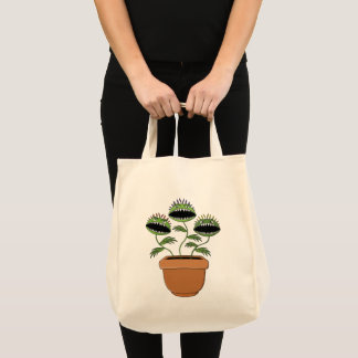Menacing Plant Monster Vivid Carnivorous Tote Bag