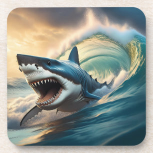 Menacing Shark Coaster