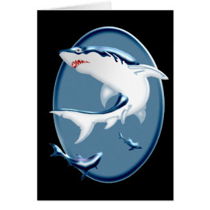 Menacing Underwater Sharks