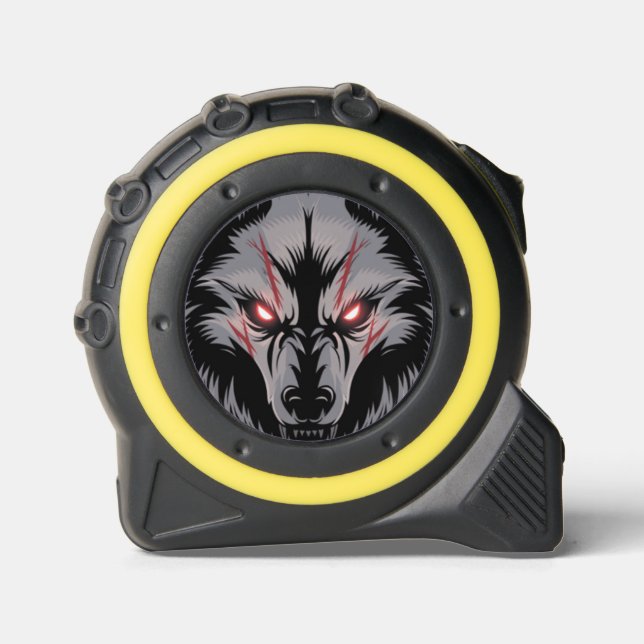 Menacing Wolf with Glowing Red Eyes 1 (Front)