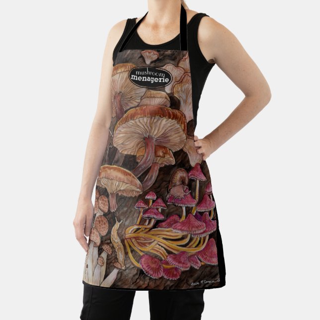 Menagerie of Mushrooms  Apron (Insitu)