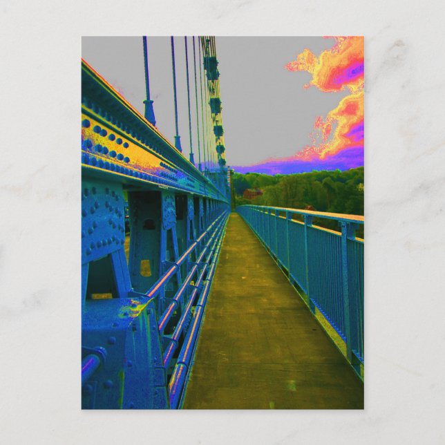 menai suspension bridge postcard (Front)