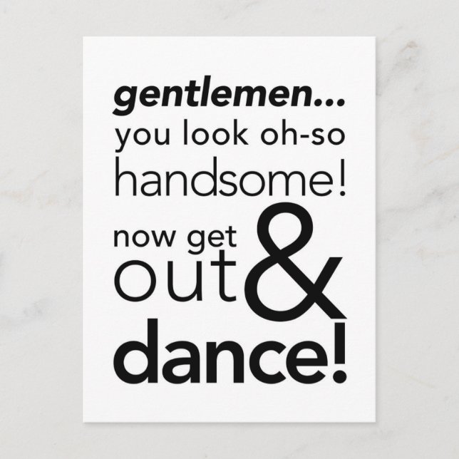 MenBathroomSign.jg Postcard (Front)