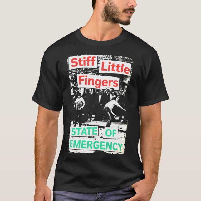 Mendadak Payu - STIFF LITTLE FINGERS        T-Shirt (Front)
