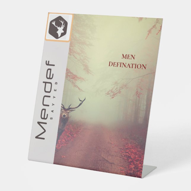MENDEF PEDESTAL SIGN (Front)