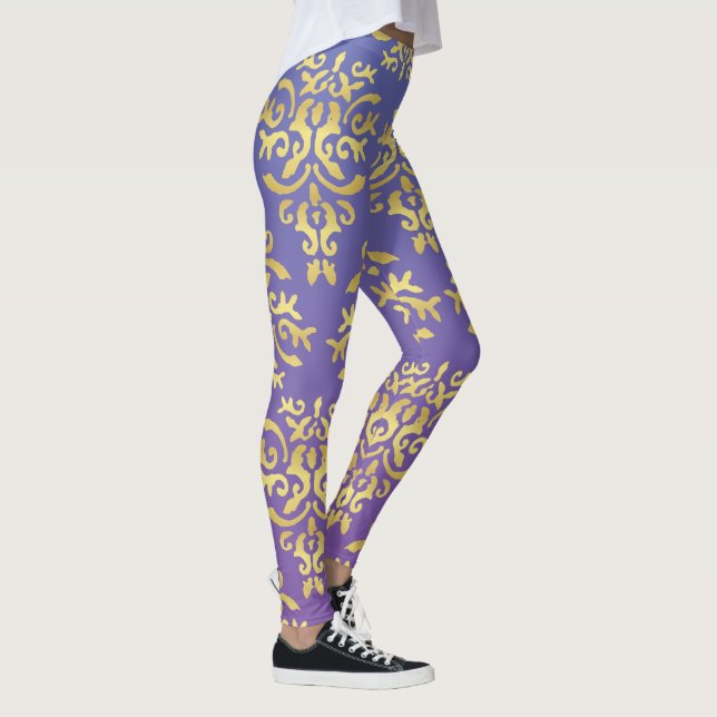 Mendela Pattern, purple Leggings (Right)