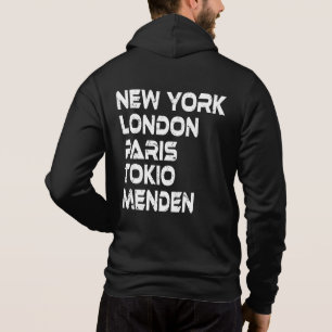 Menden New York London Tokio Paris Hoodie