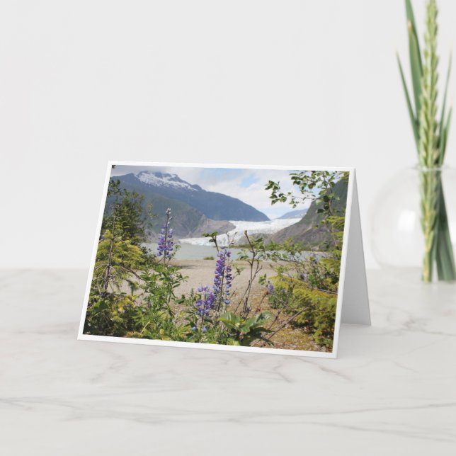 Mendenhall Glacier Alaska Note Card <Blank Inside> (Front)