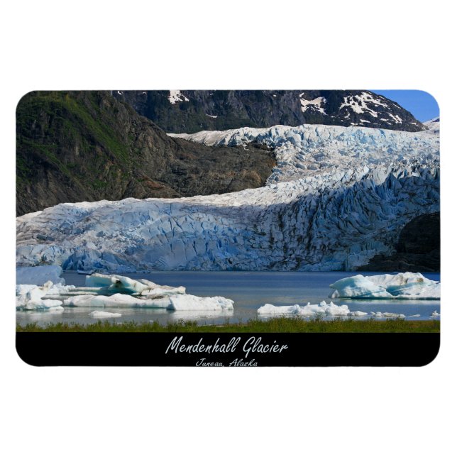 Mendenhall Glacier / Juneau Alaska Magnet (Horizontal)