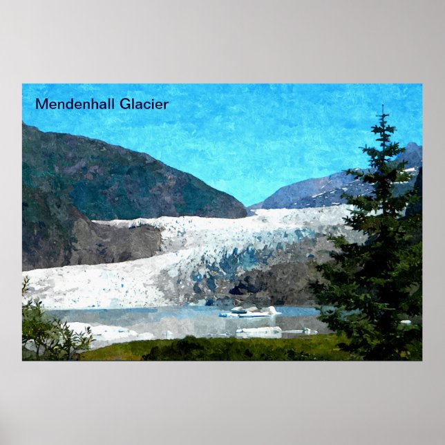 Mendenhall Glacier Poster (Front)