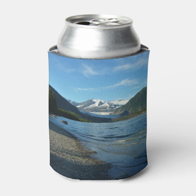 Mendenhall Lake in Juneau Alaska Landscape Can Cooler (Can Front)