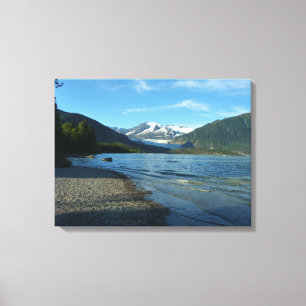 Mendenhall Lake in Juneau Alaska Landscape Canvas Print