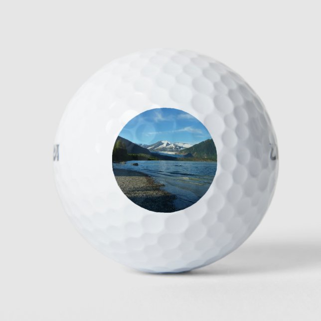 Mendenhall Lake in Juneau Alaska Landscape Golf Balls (Front)