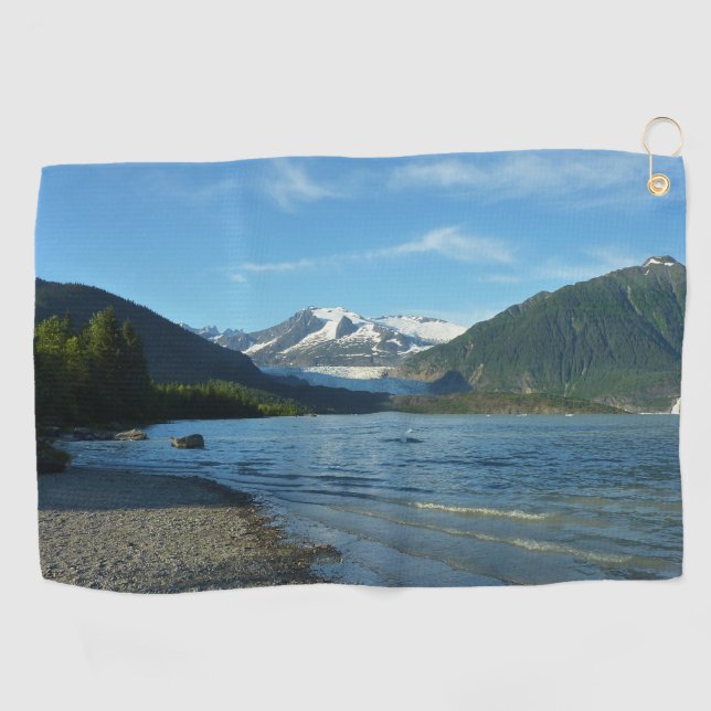Mendenhall Lake in Juneau Alaska Landscape Golf Towel (Horizontal)