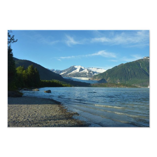Mendenhall Lake in Juneau Alaska Landscape Photo Print (Front)