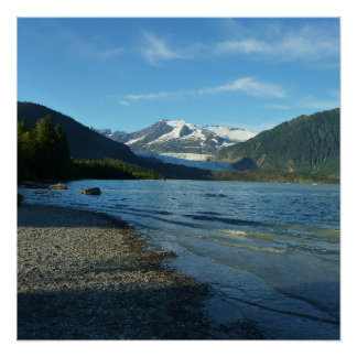 Mendenhall Lake in Juneau Alaska Landscape Poster