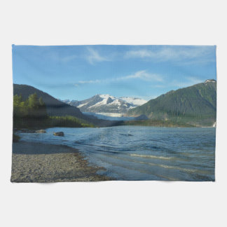 Mendenhall Lake in Juneau Alaska Landscape Tea Towel