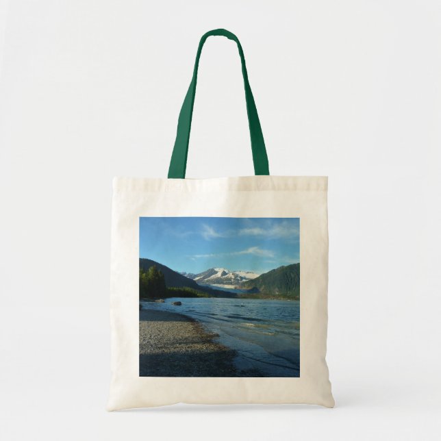 Mendenhall Lake in Juneau Alaska Landscape Tote Bag (Front)