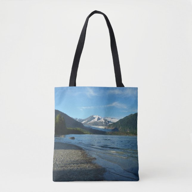 Mendenhall Lake in Juneau Alaska Landscape Tote Bag (Front)