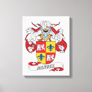 Mendez Family Crest Canvas Print