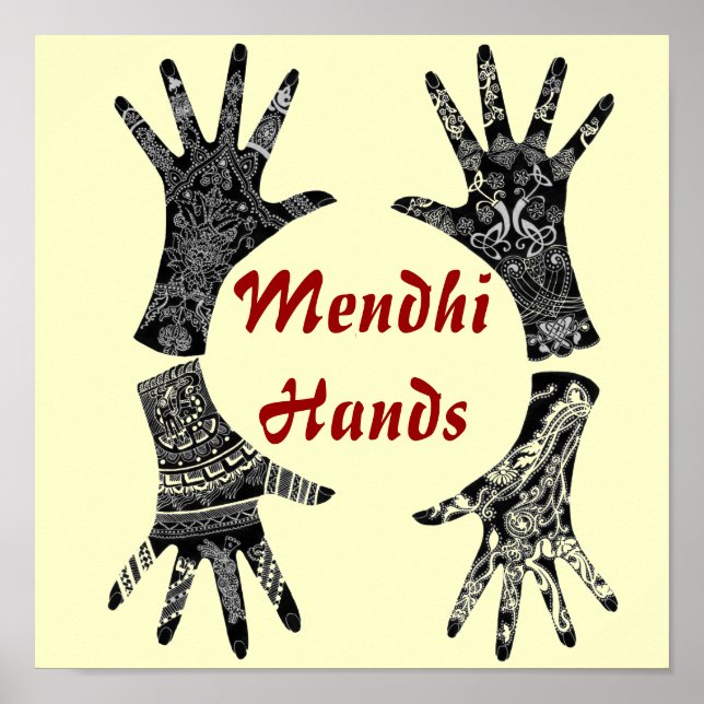 Mendhi Hands Poster (Front)