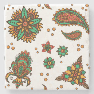 MENDHI PATTERN Stone Coaster