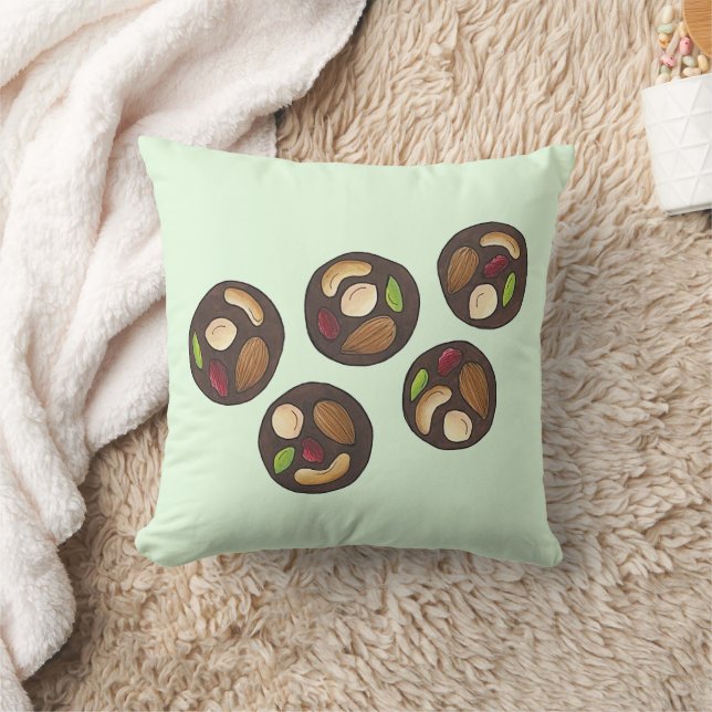 Mendiants French Chocolates Chocolatier Chocoholic Cushion (Blanket)