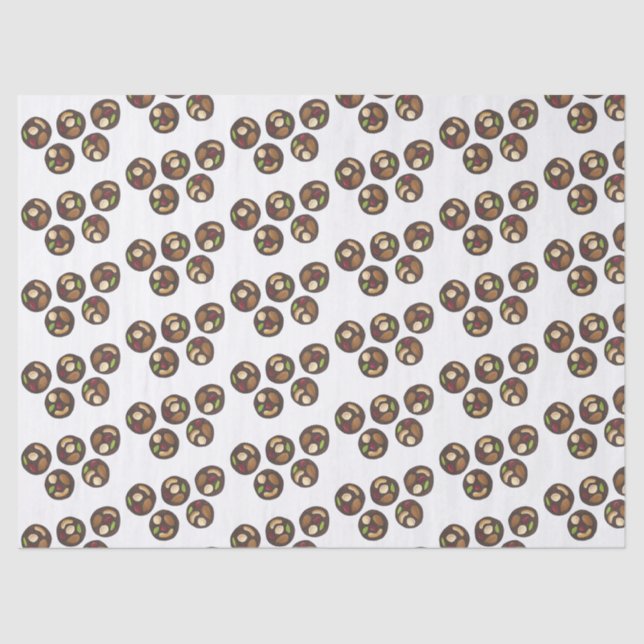 Mendiants French Chocolates Chocolatier Chocoholic Tissue Paper (Front)