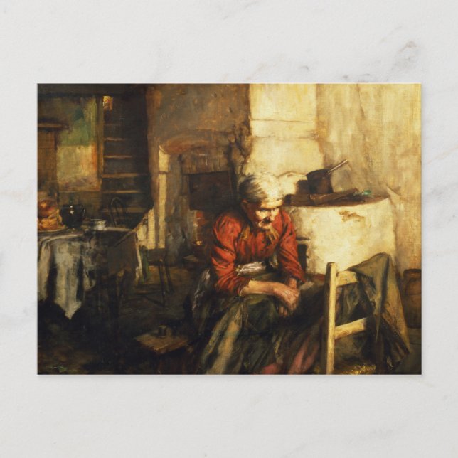 Mending Clothes Postcard (Front)