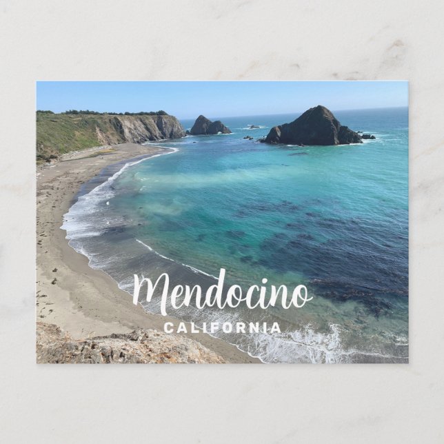 Mendocino California Coast Postcard (Front)