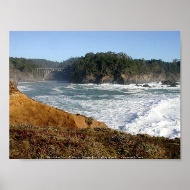 Mendocino Coast, California Poster (Front)