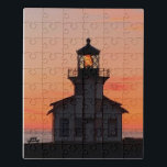 Mendocino Lighthouse Sunset Photo Jigsaw Puzzle<br><div class="desc">Hello! Hope you like this photo I took! Feel free to add your own text and check my shops for more!</div>