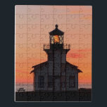 Mendocino Lighthouse Sunset Photo Jigsaw Puzzle<br><div class="desc">Hello! Hope you like this photo I took! Feel free to add your own text and check my shops for more!</div>