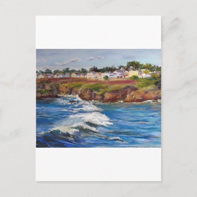 Mendocino Village Postcard (Front)